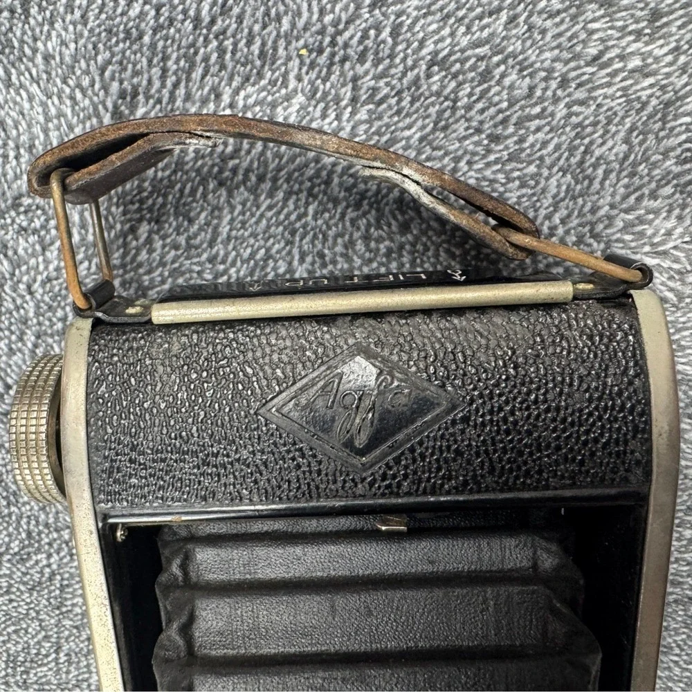Agfa Ansco Readyset Special Folding Bellows Camera Vintage 1930s Black PD-16